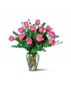 La douzaine de roses rose par Téléflora